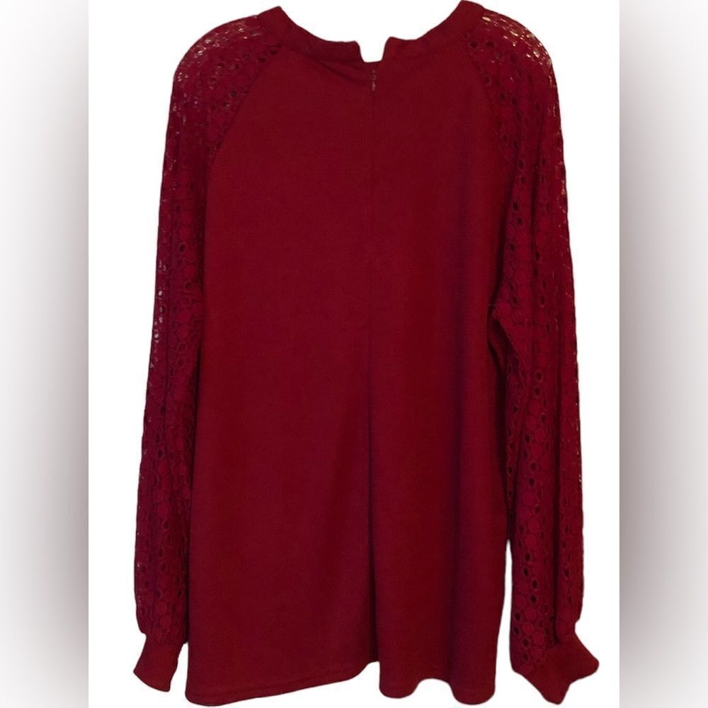 Miholl Lace Sleeves Thermal Top XXL